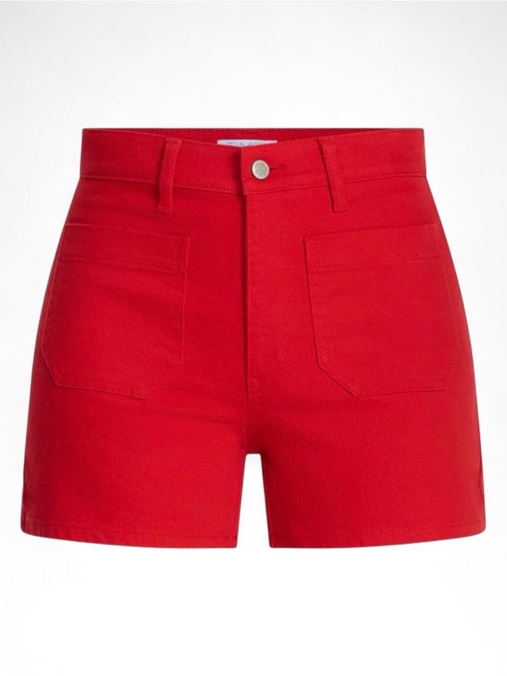 High-Rise Red Women’s Shorts